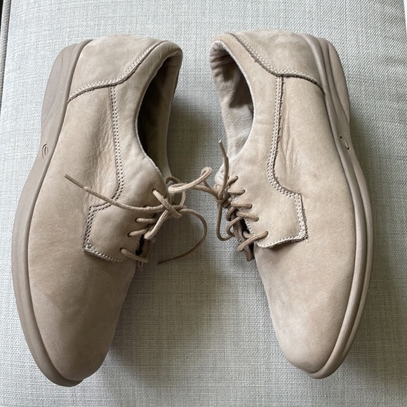 EASY SPIRIT Anti-Gravity Women's Casual Shoes Tan Suede Leather Tie Shoes Sz 8M - Picture 7 of 10
